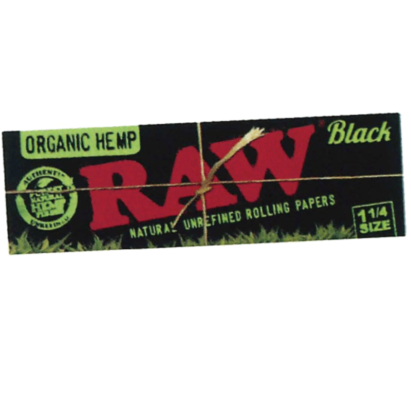 RAW オーガニックブラック 1 1/4 ペーパー